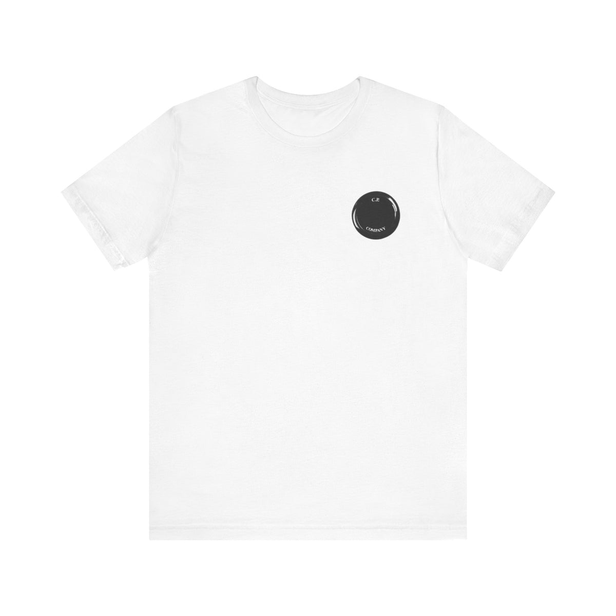 C.P. Company Arm Lens Tee ,  Unisex , White and Black