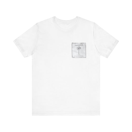 Jacquemus Printed Palm Tee ,  Unisex , white and black
