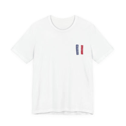 Moncler Flag Tee ,  Unisex , White and black