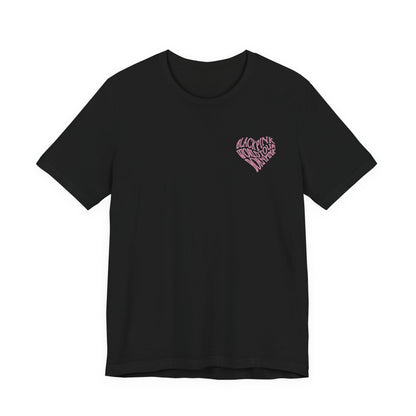 K-Pop Girl Group Inspired Pink Era Tour Tee - Unisex , White and black