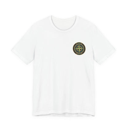 Stone Island Compass Logo Tee , Unisex , White and BLACK