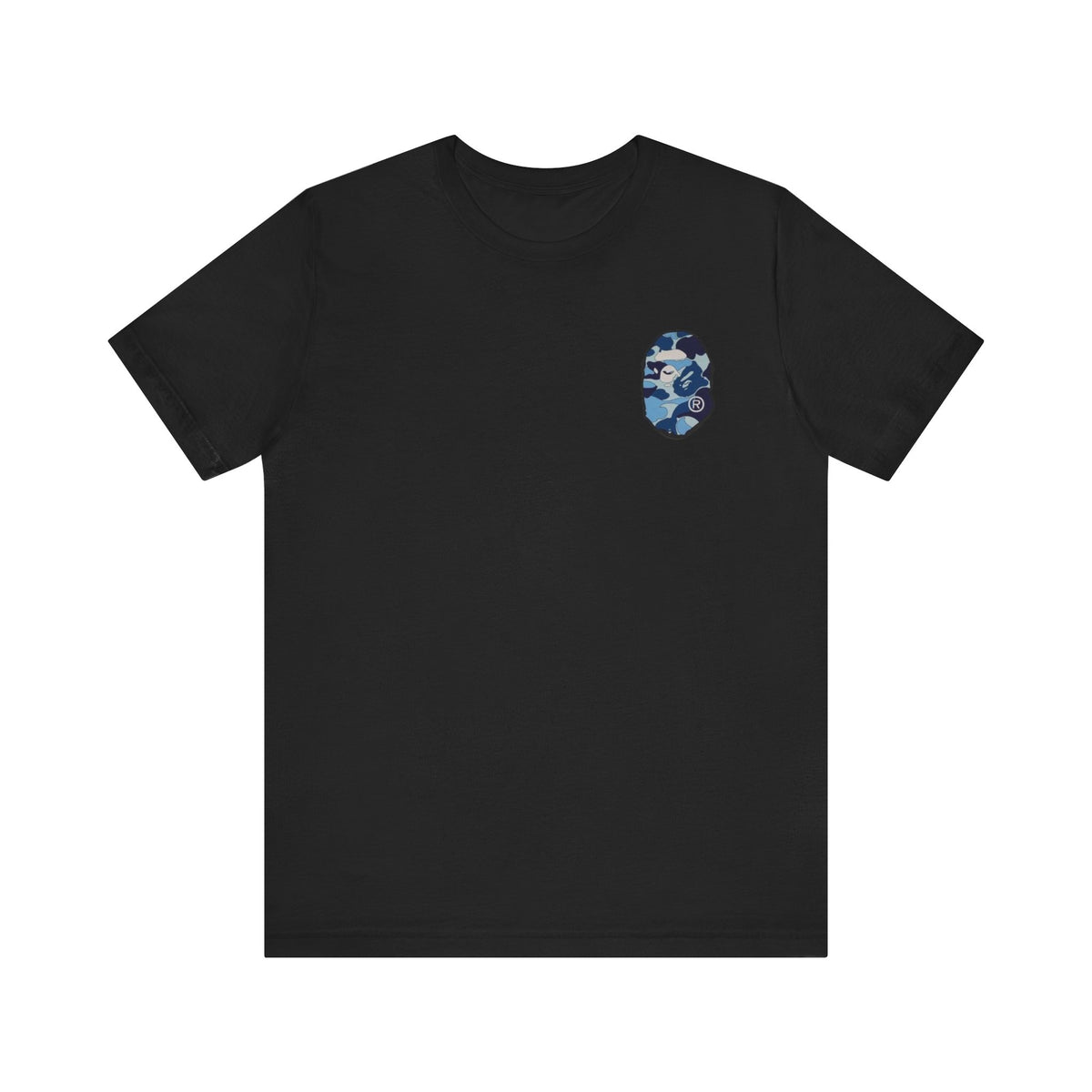 BAPE Camo Ape Head Tee , Unisex , Black and White