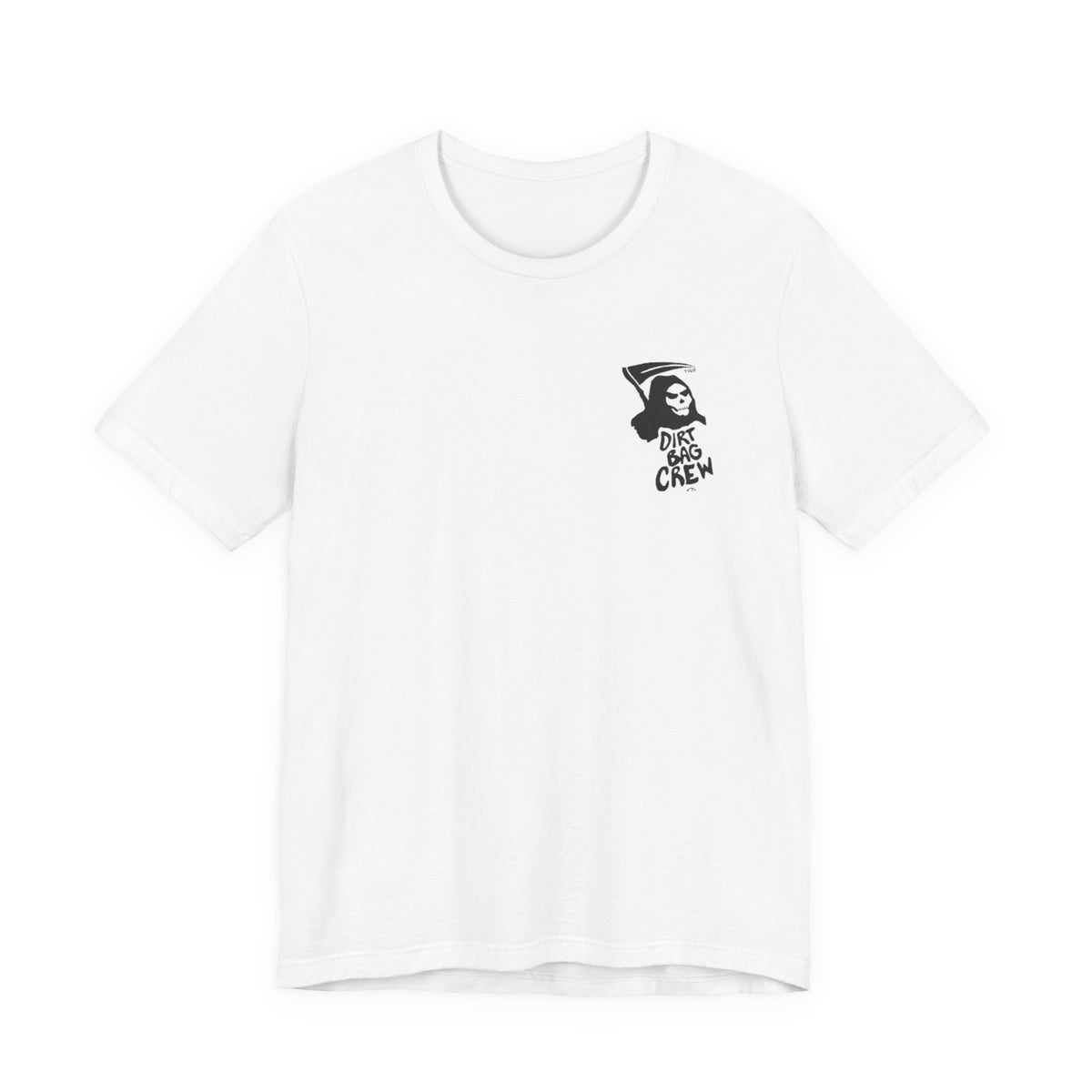 HUF Dirtbag Crew Tee , Unisex , Black and White