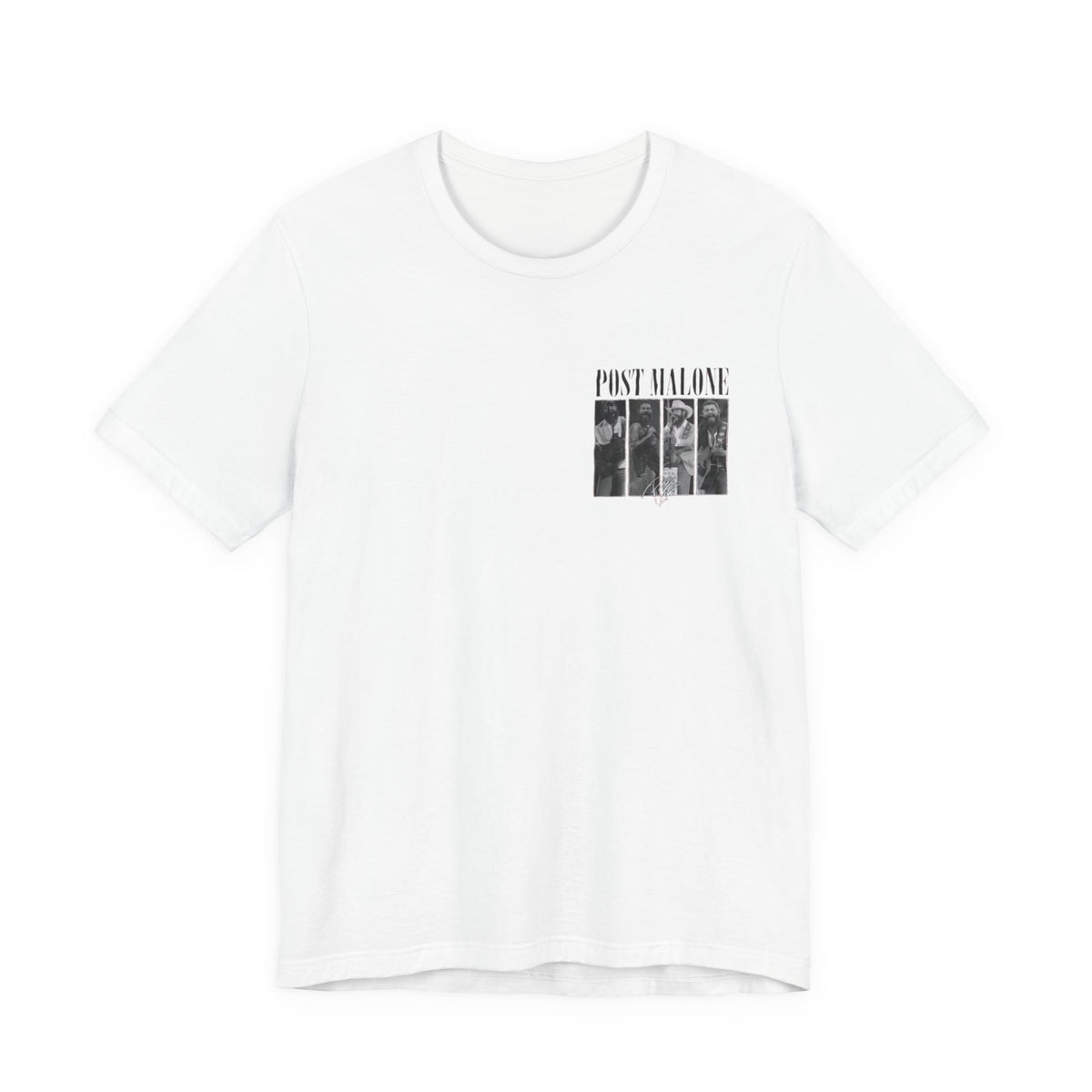 Post Malone Hollywood’s Bleeding Tee , Unisex , white and black