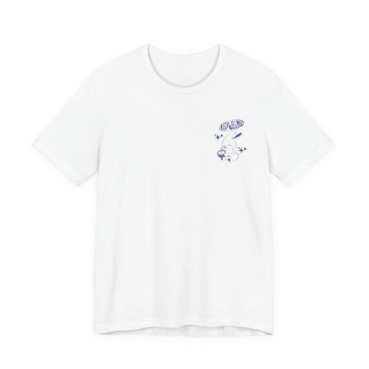 NewJeans Bunny Logo Tee , Unisex , White and black