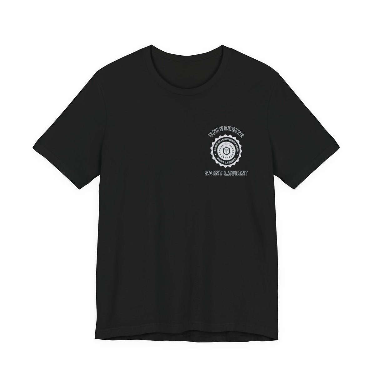 Saint Laurent University Tee , Unisex , White and Black