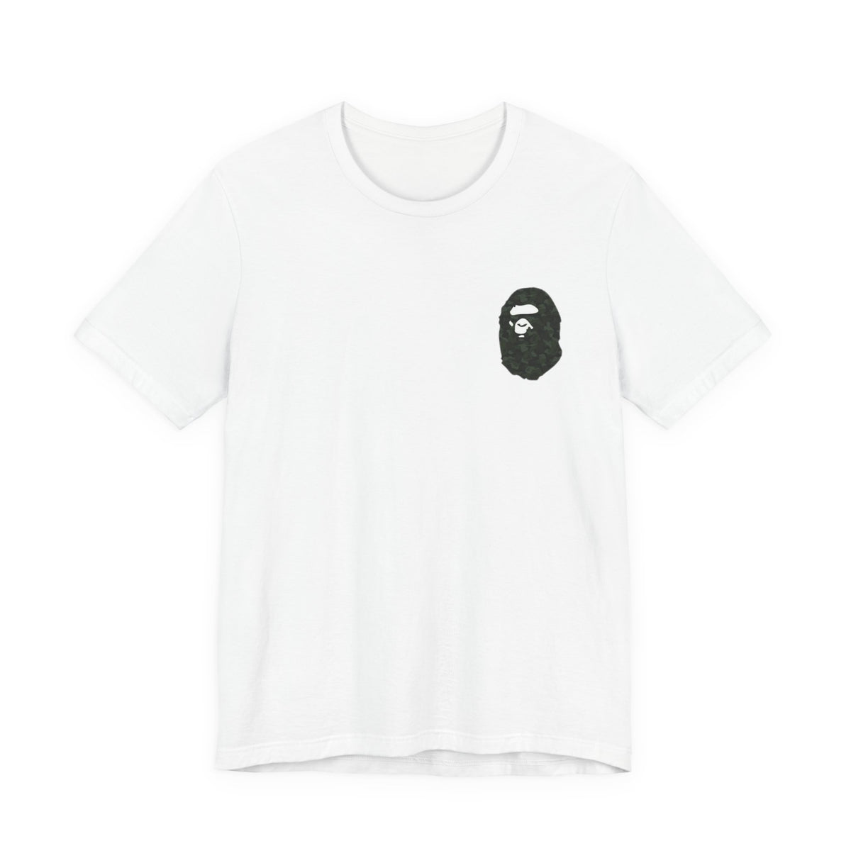 BAPE Camo Ape Head Tee , Unisex , Black and White