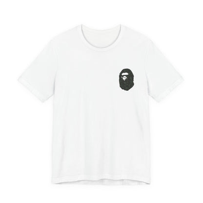 BAPE Camo Ape Head Tee , Unisex , Black and White