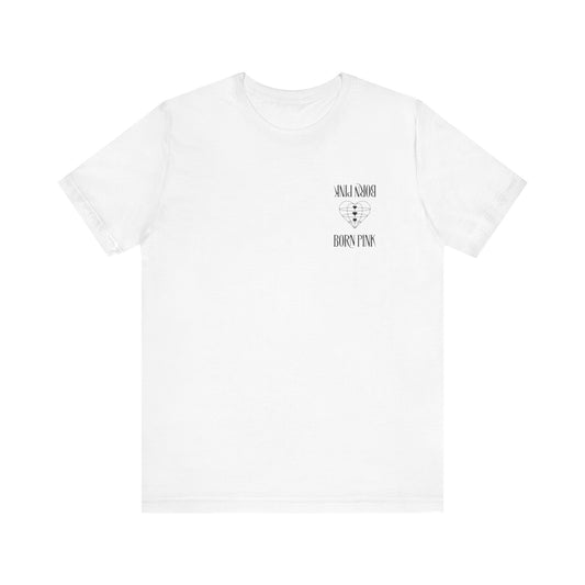 K-Pop Girl Group Inspired Pink Era Tour Tee - Unisex , White and black