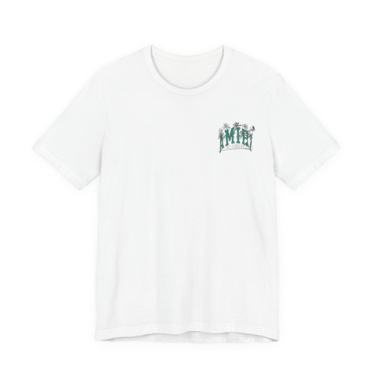 Amiri Sunset Palm Tee , Unisex , White and Black