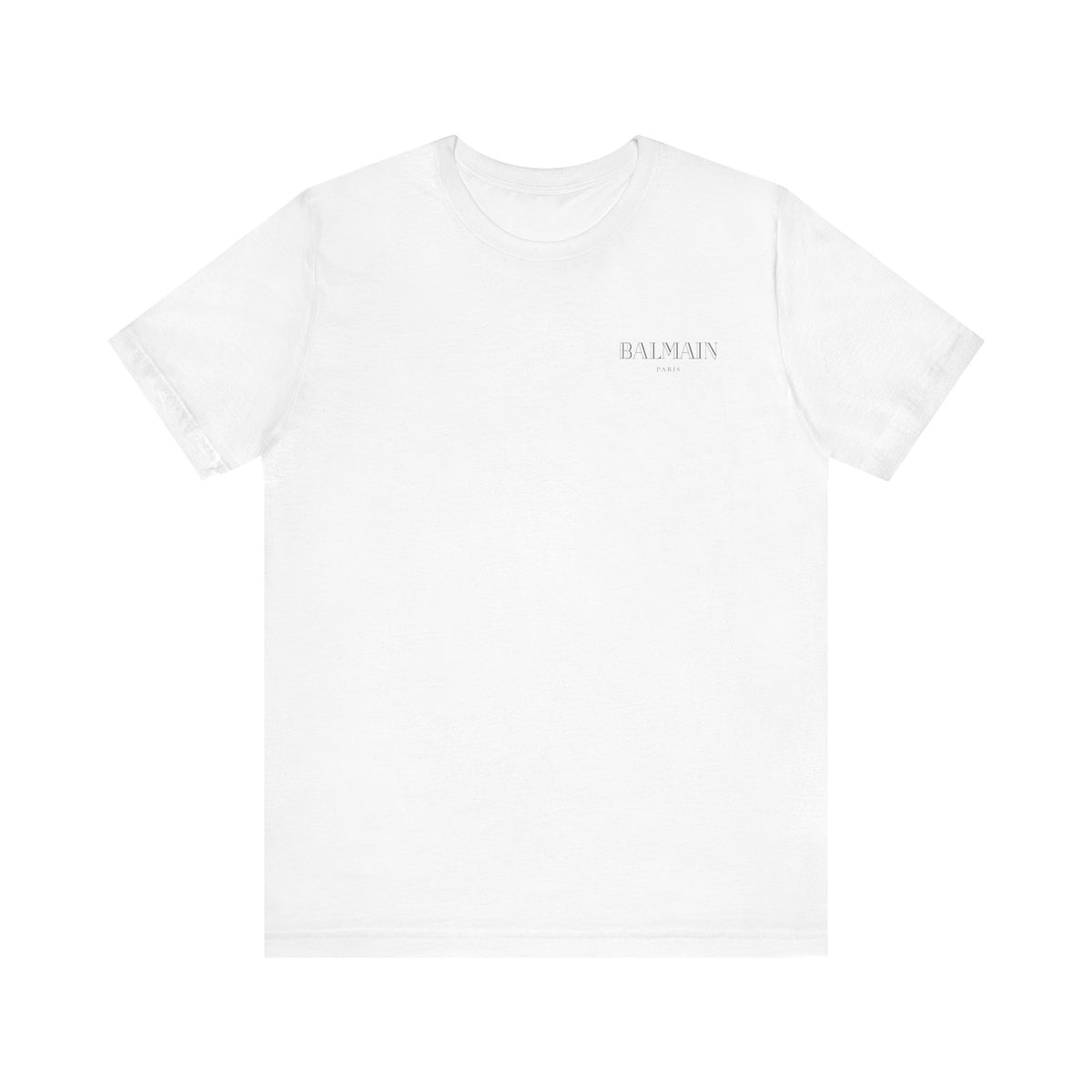 Balmain Foil Print Tee,  Unisex , White and black