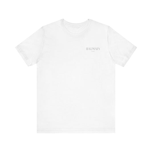 Balmain Foil Print Tee,  Unisex , White and black