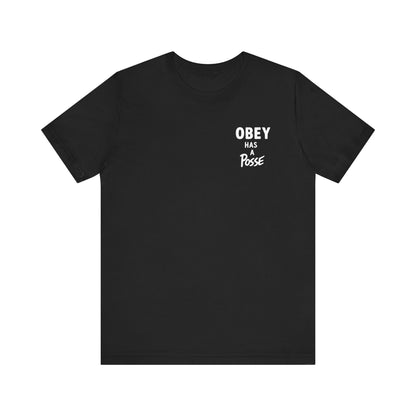 Obey Posse Tee , Unisex , Black and White