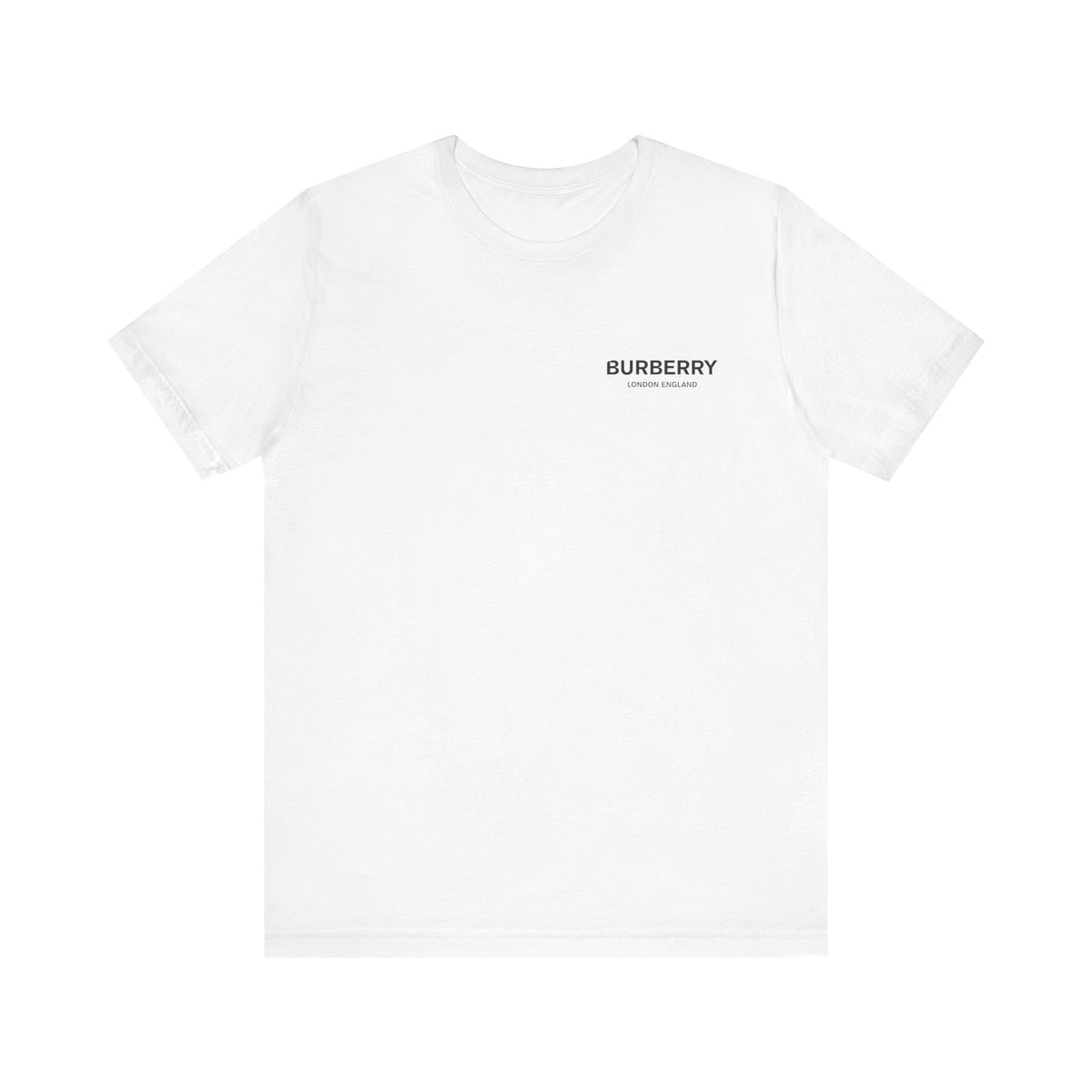 Burberry London England Tee , Unisex , White and black