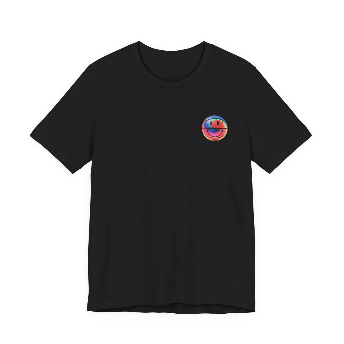 Chinatown Market Tie-Dye Smiley Tee , Unisex , Black and White