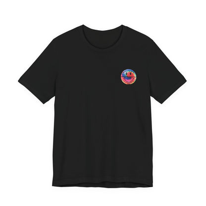 Chinatown Market Tie-Dye Smiley Tee , Unisex , Black and White