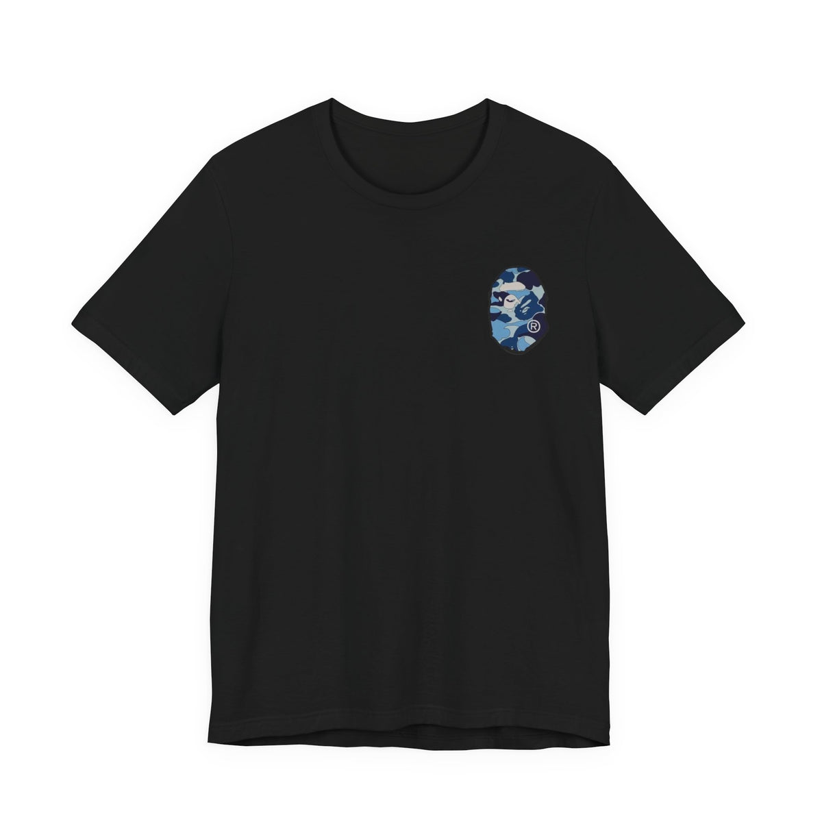 BAPE Camo Ape Head Tee , Unisex , Black and White