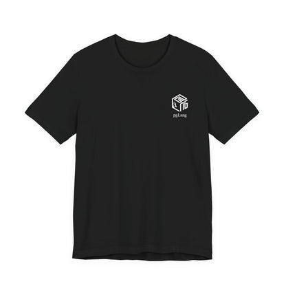 pgLang Script Tee , Unisex , White and black