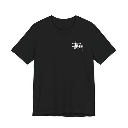 Stussy Basic Logo Tee , Unisex , Black and White
