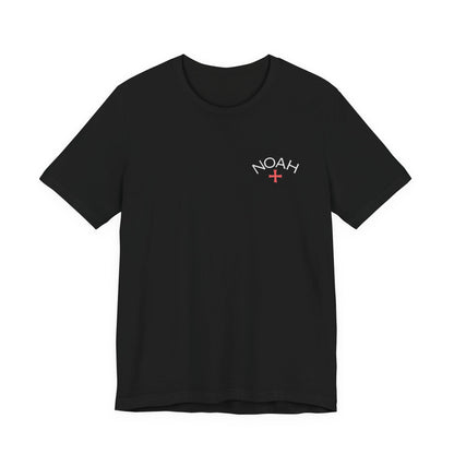 Noah Anchor Cross Tee , Unisex, White and Black