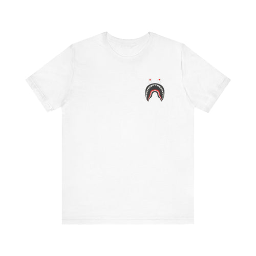 BAPE Shark Face Tee , Unisex , Black and white