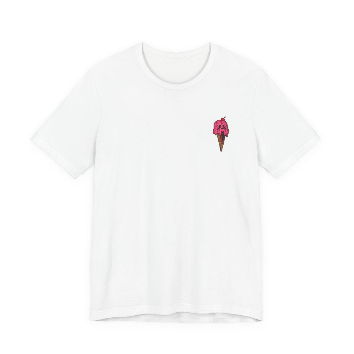 Icecream Drip Logo Tee , Unisex ,  Black and White