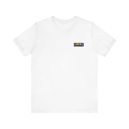 Thrasher Rainbow Flame Tee , Unisex , Black and White