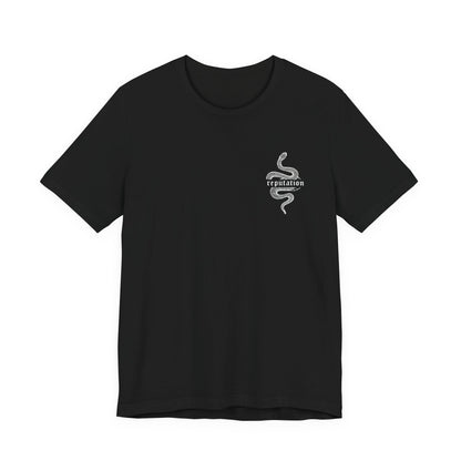 Dark Era Snake Graphic Tee , Unisex , white and black