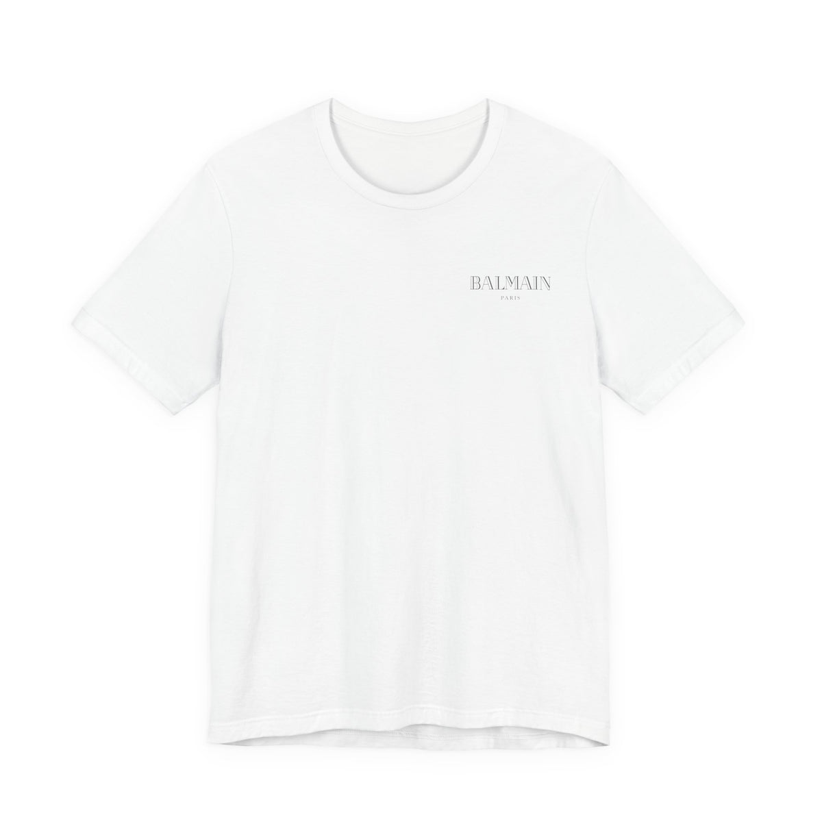 Balmain Foil Print Tee,  Unisex , White and black