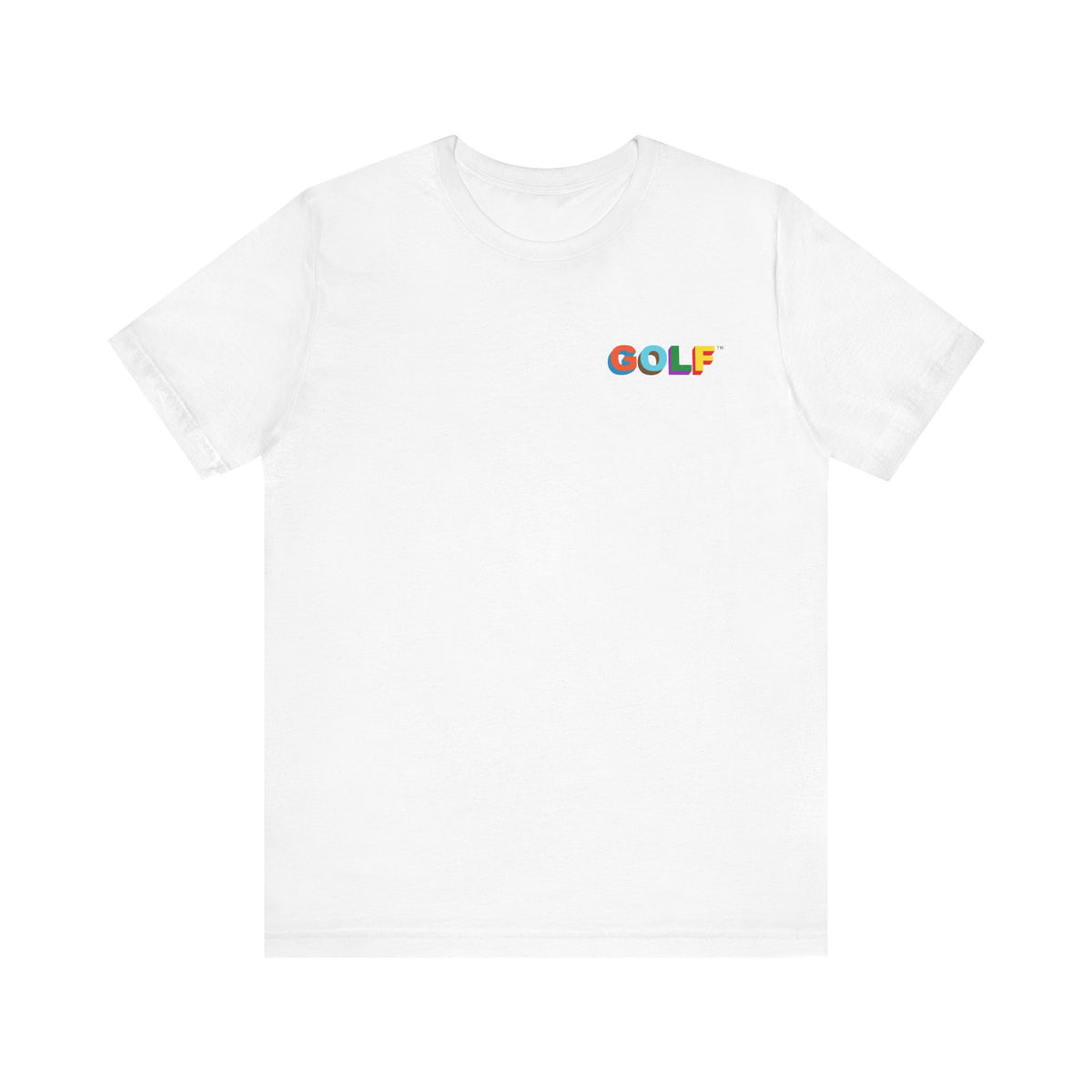 Golf Wang Rainbow Logo Tee ,  Unisex , White and black