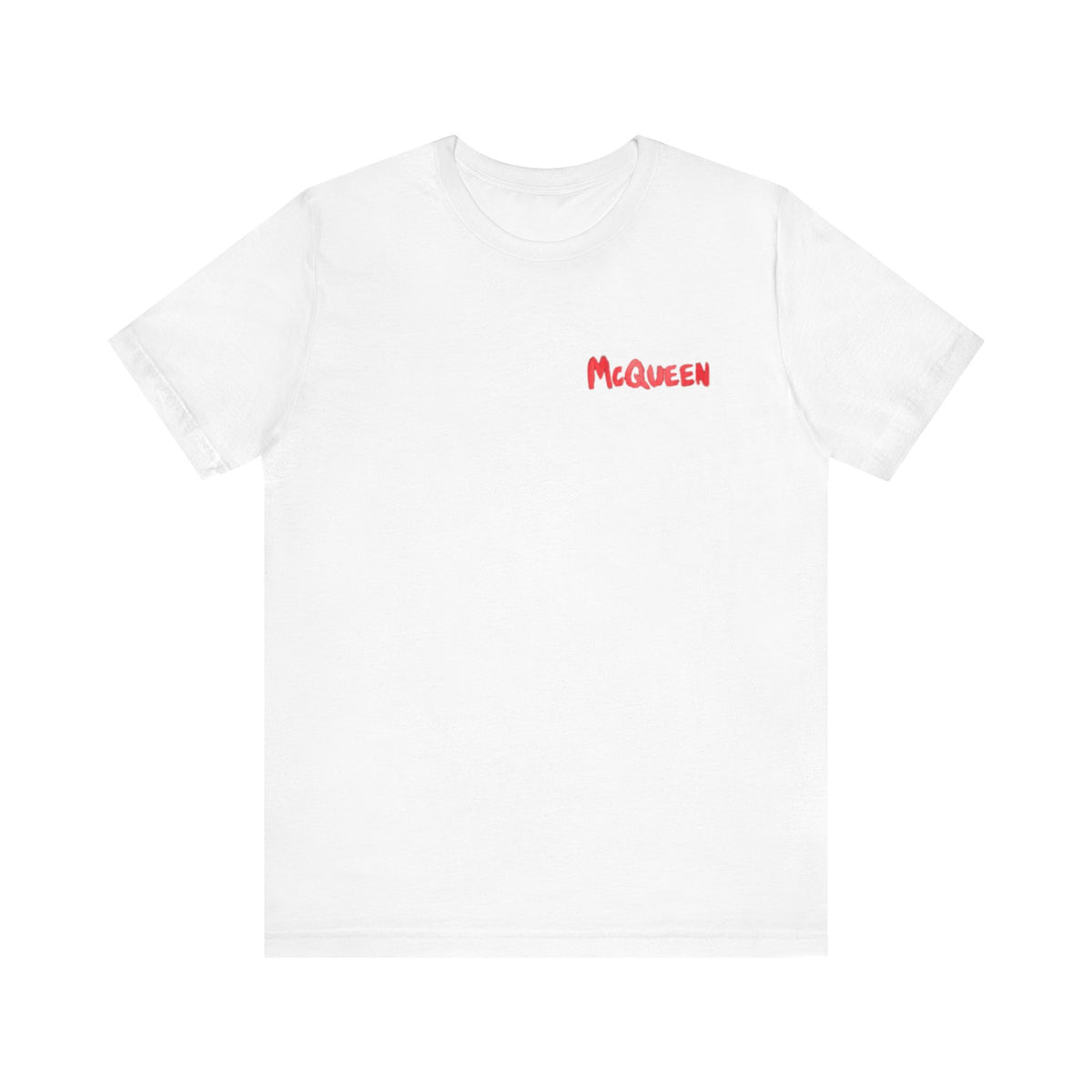 Alexander McQueen Graffiti Logo Tee | Unisex, White and black