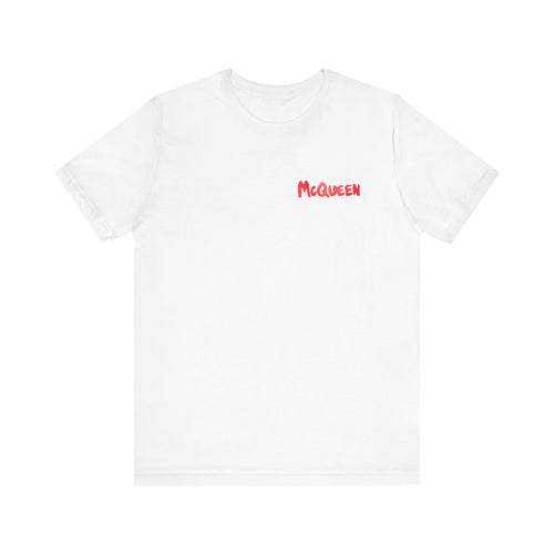 Alexander McQueen Graffiti Logo Tee | Unisex, White and black