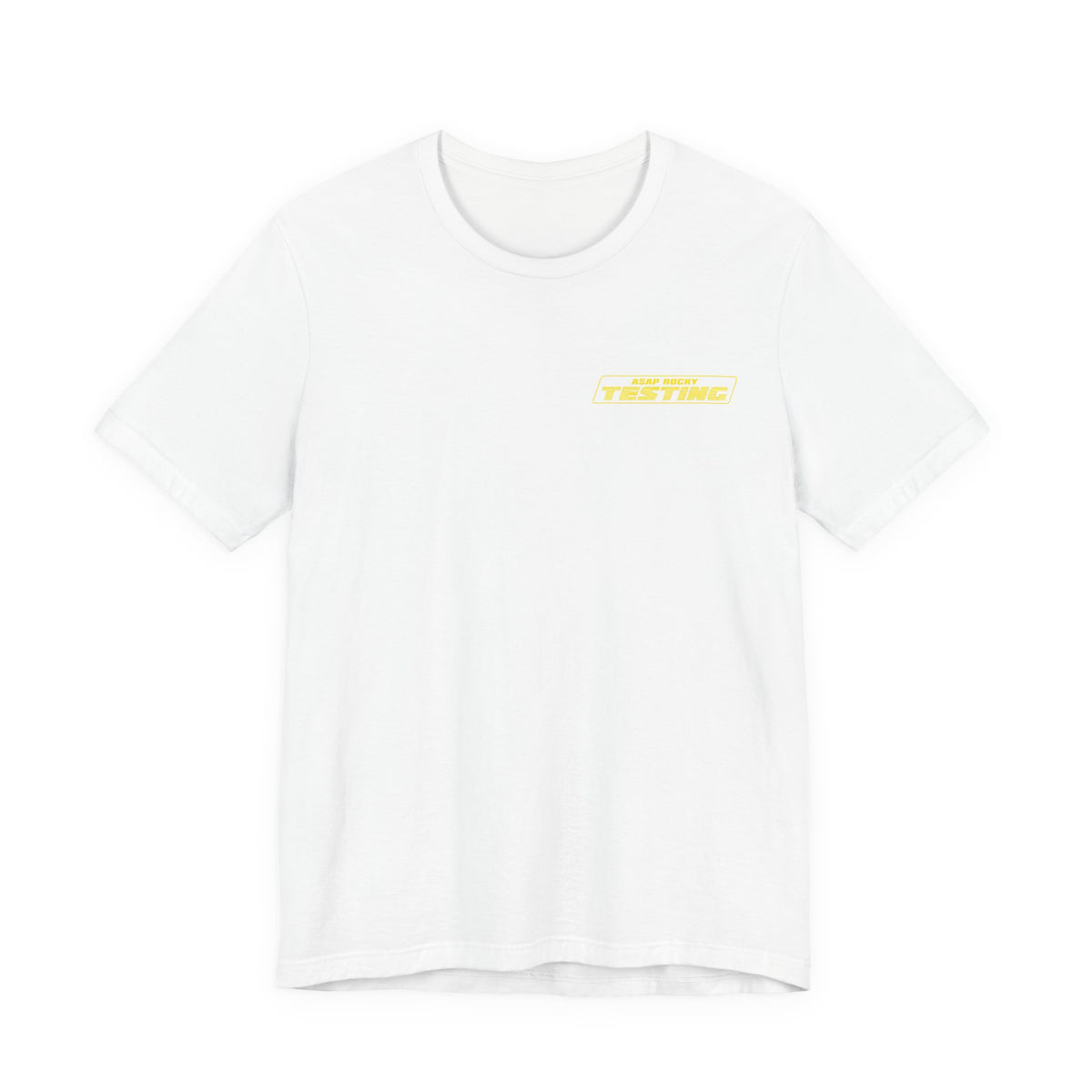 ASAP Rocky Testing Tee,  Unisex,  White and black
