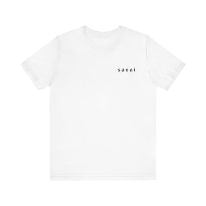 Sacai Hybrid Construction Tee , Unisex , White and black