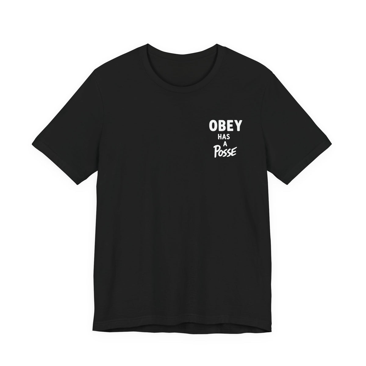 Obey Posse Tee , Unisex , Black and White