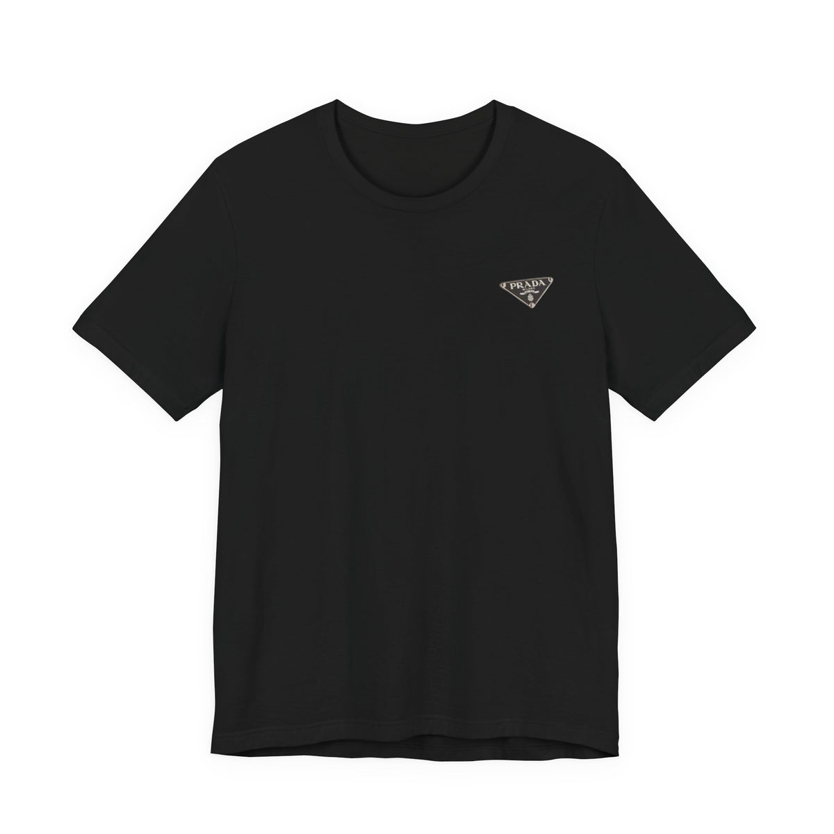 Prada Re-Nylon Tee , Unisex , White and Black