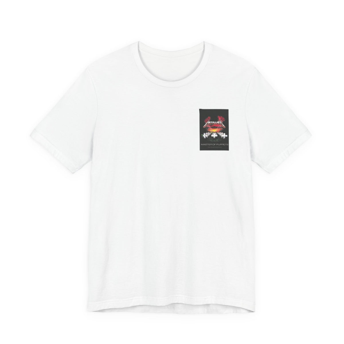 Metallica Master of Puppets Tee , Unisex , White and black