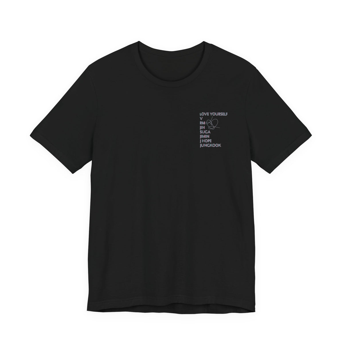 BTS Love Yourself Tour Tee ,  Unisex , White and black