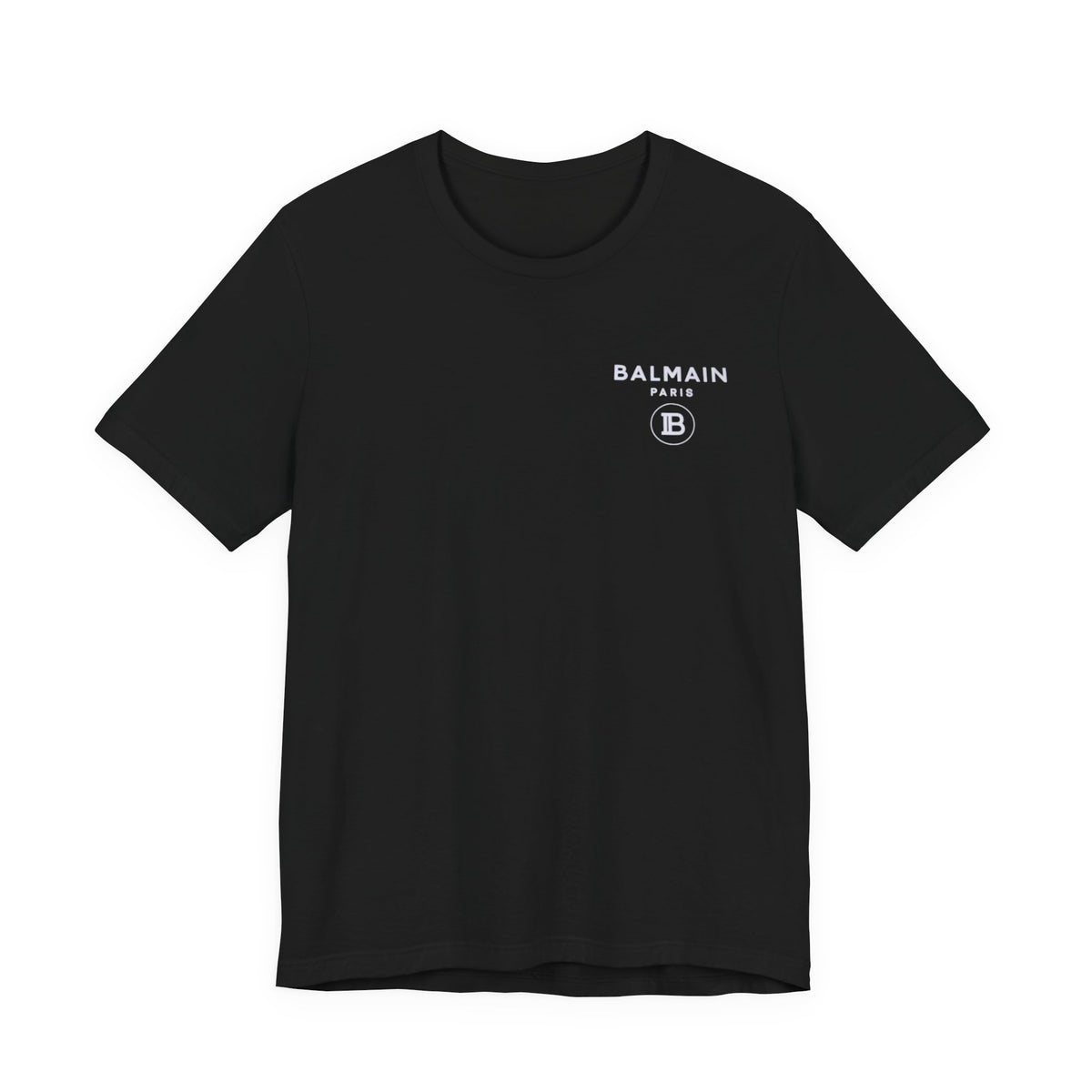 Balmain Foil Print Tee,  Unisex , White and black