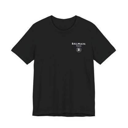 Balmain Foil Print Tee,  Unisex , White and black