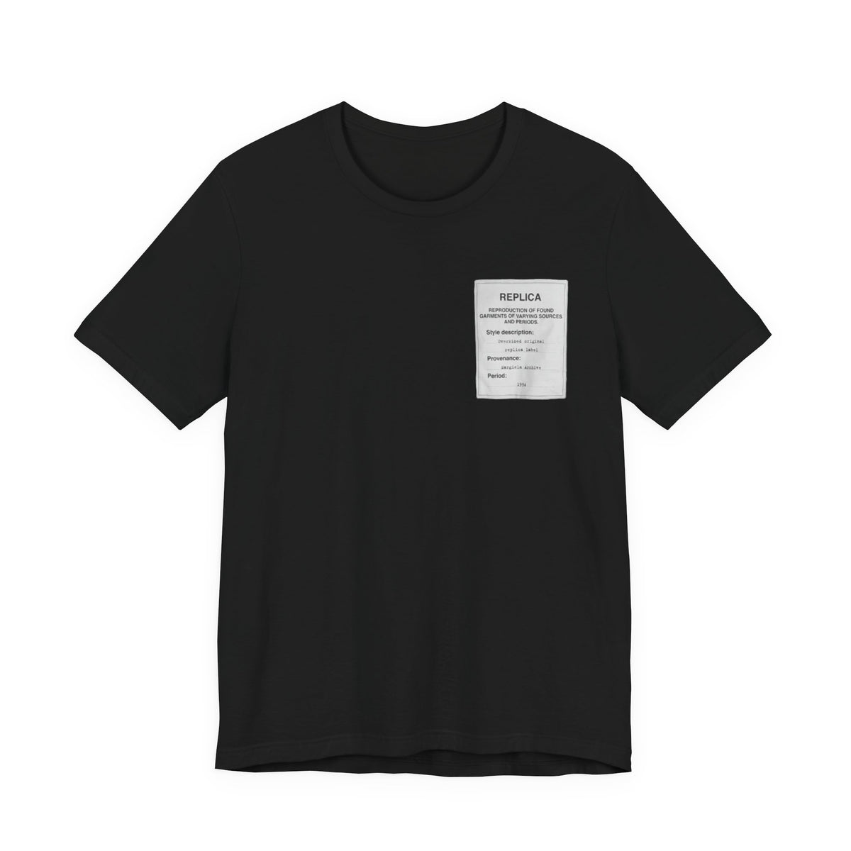 Maison Margiela Replica Tee ,  Unisex , White and Black