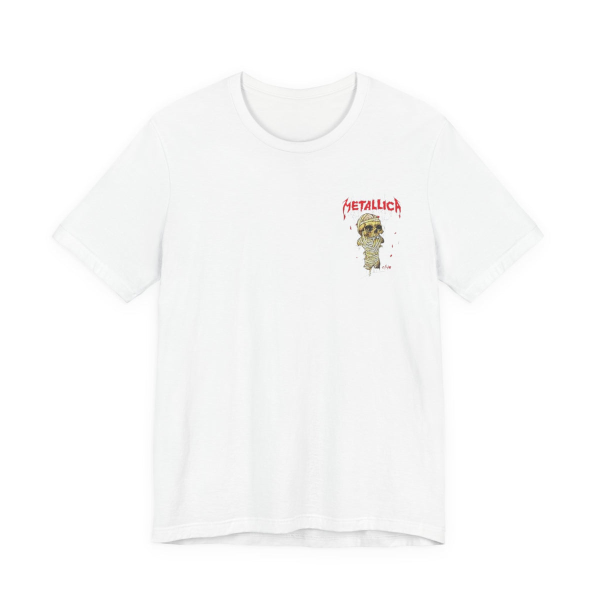 Metallica x Pushead Graphic Tee ,  Unisex , White and black