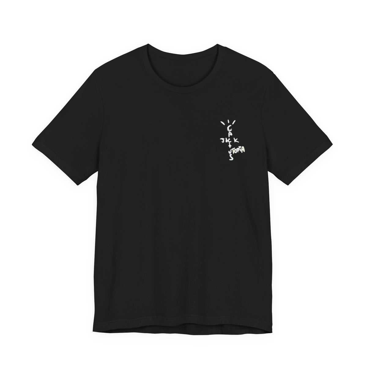 Cactus Jack Utopia Tee , Unisex , White and black