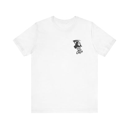 HUF Dirtbag Crew Tee , Unisex , Black and White