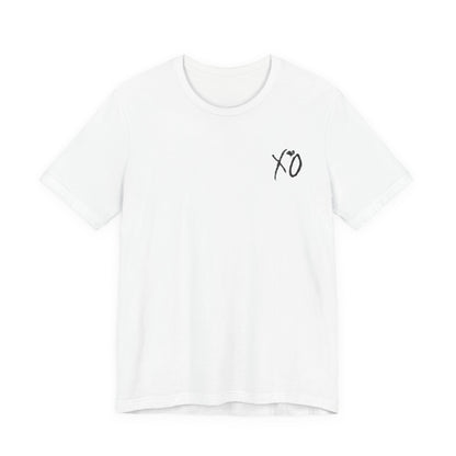 XO Kiss Land Tee  ,  Unisex , White and black