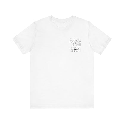 Y-3 Tech Luxe Tee ,  Unisex , White and Black