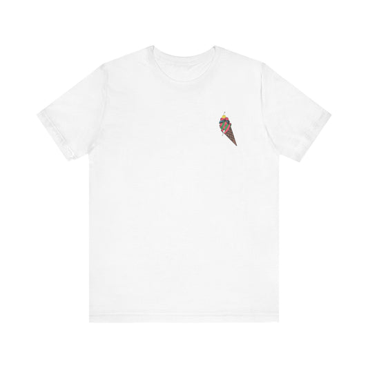 BBC Ice Cream Cone Tee, Unisex , Black and White