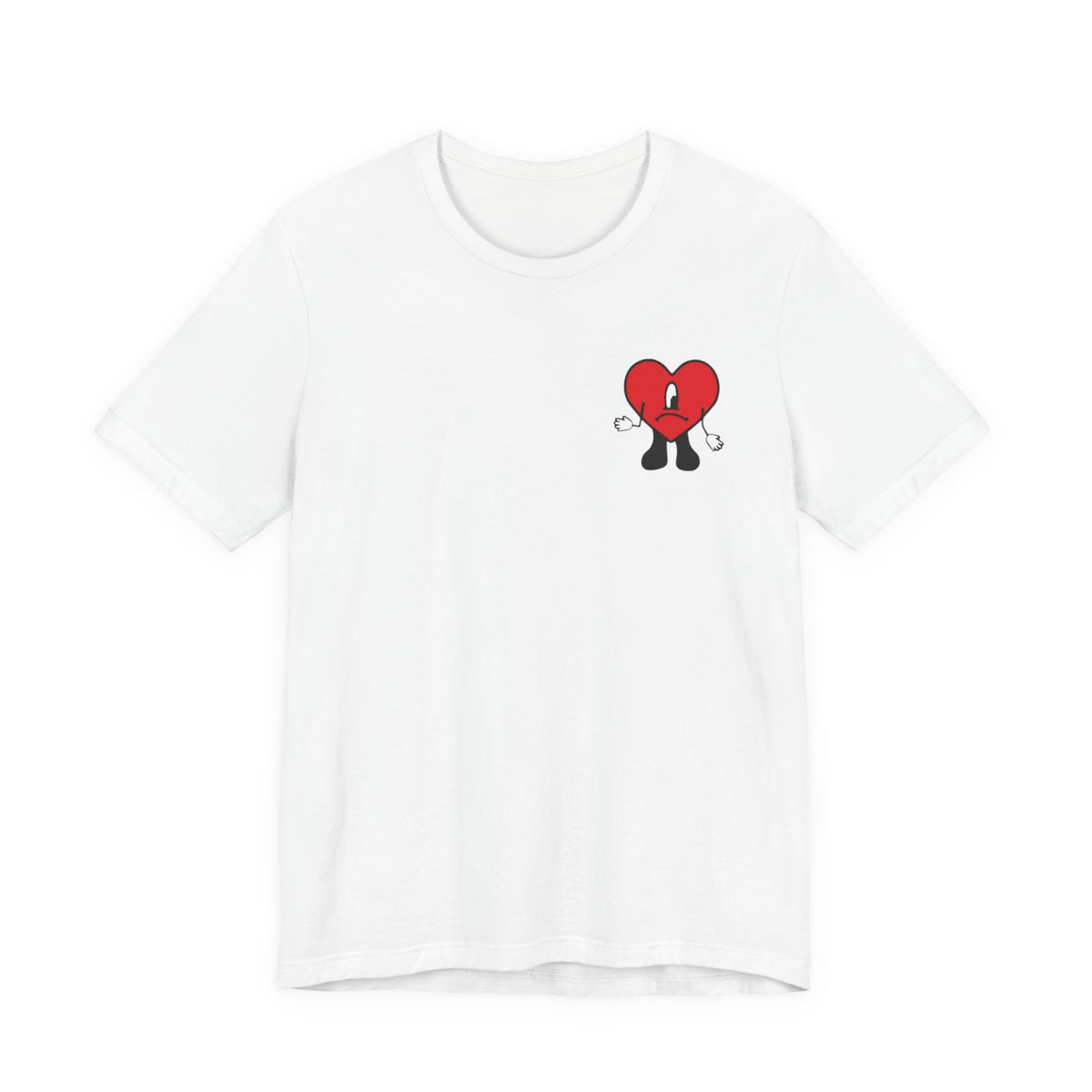 Latin Music Inspired Heartbreaker Tee , Unisex , White and black